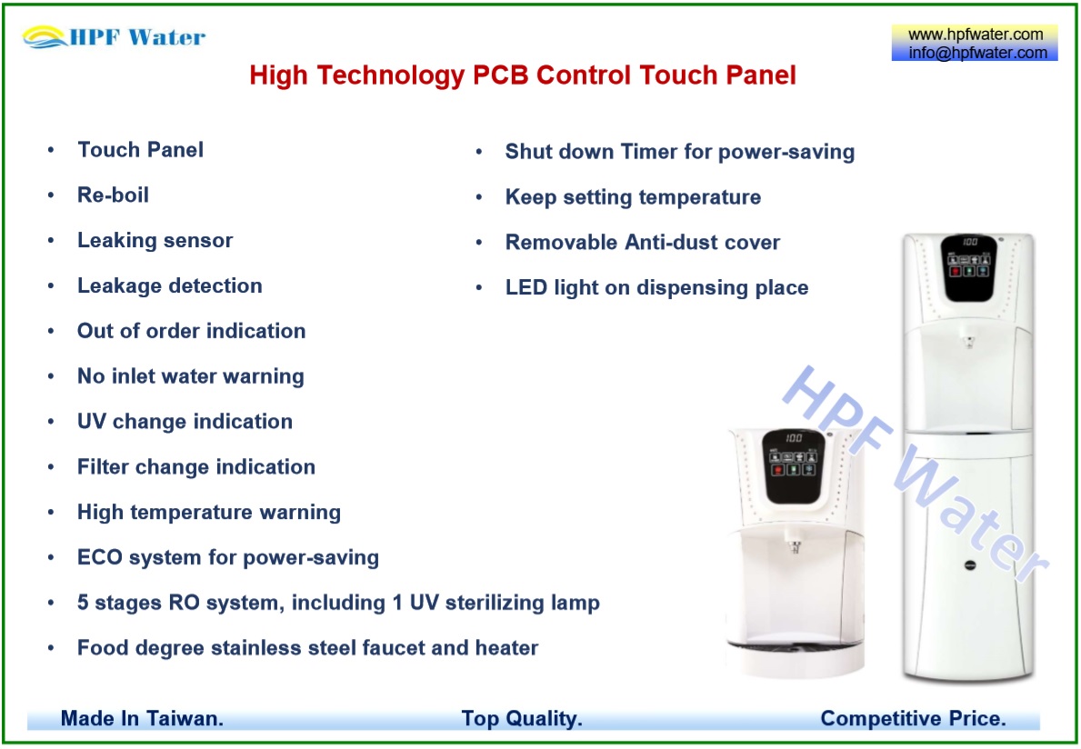 Water Dispenser with PCB control panel touch screen